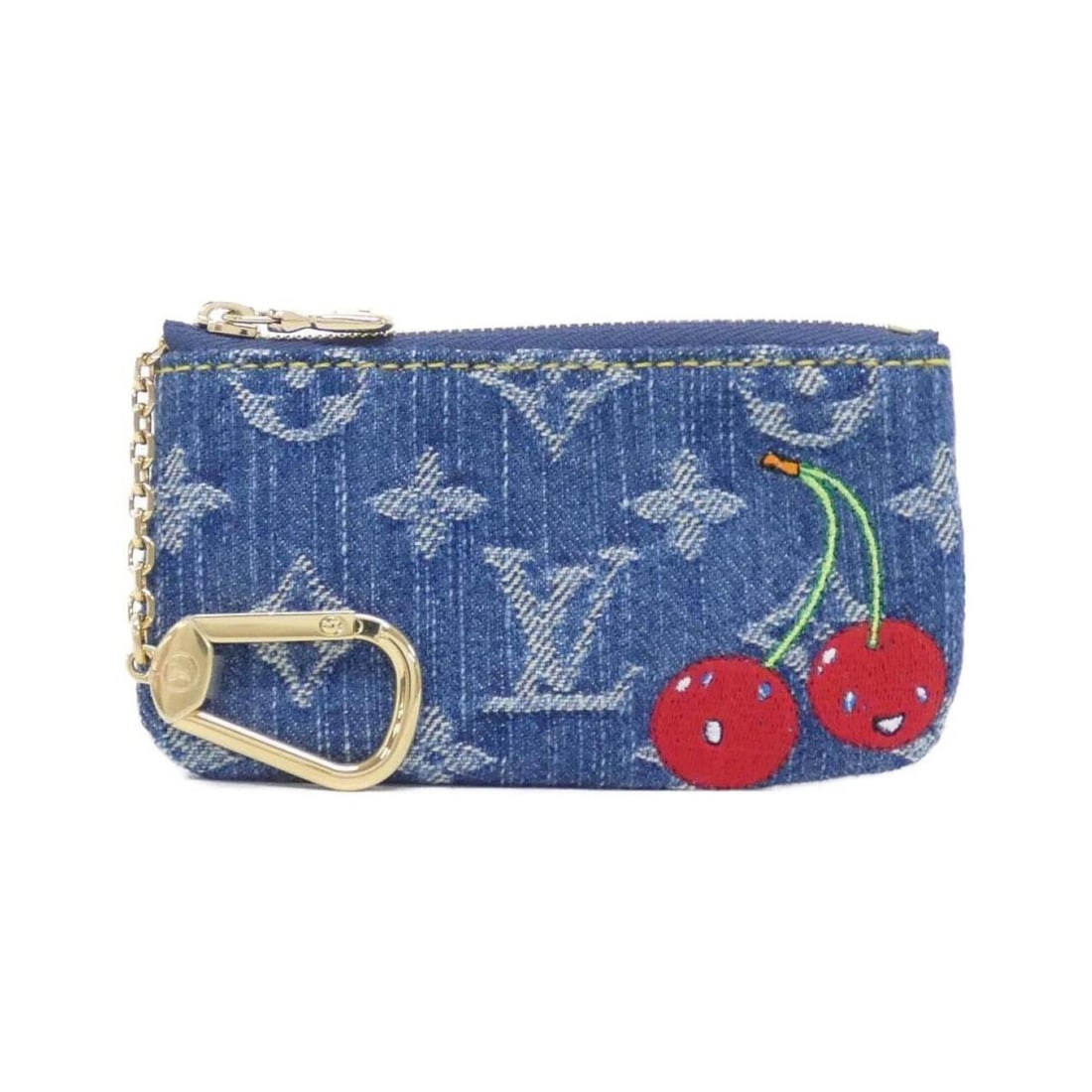 Louis Vuitton Monogram Cherry Denim (LV x TM Card Key Case Pochette Clé M14938 Coin & Case): --- Catalog ---Category: SizeSize (HxWxD): 6.5cm x 11.5cm x 1cm / 2.55'' x 4.52'' x 0.39''Category: DesignType: Coin purse/coin caseColor: BlueGender: Men,WomenMaterial: Denim Category: GeneralMPN: M1