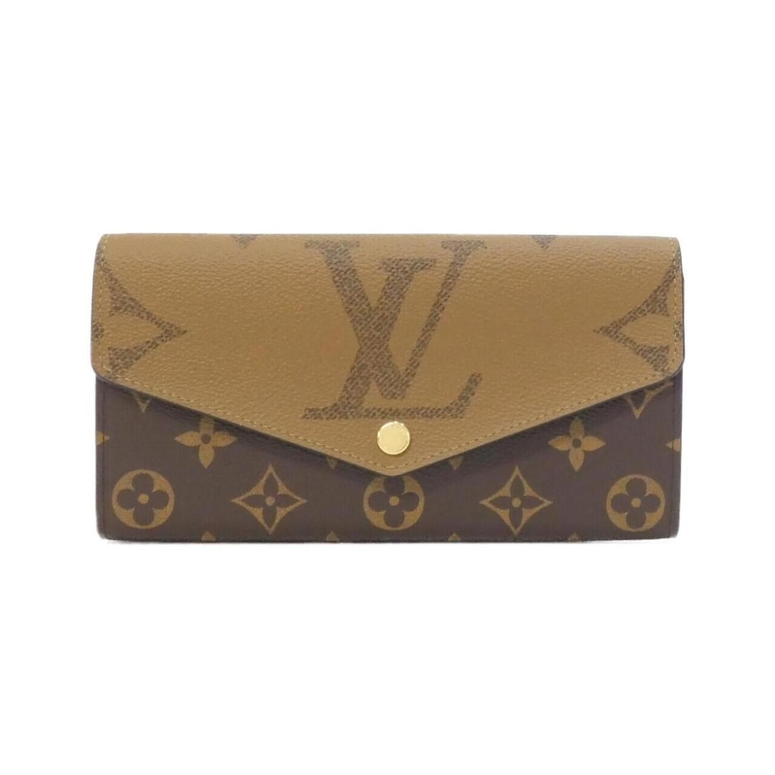 Louis Vuitton Monogram Giant Portefeuille Sarah M80726 Wallet: --- Catalog ---Category: SizeSize (HxWxD): 10cm x 19cm x 2.5cm / 3.93'' x 7.48'' x 0.98''Category: DesignType: Long wallet (bi-fold)Color: MarronGender: Men,WomenMaterial: Coated canvas Category: Gene