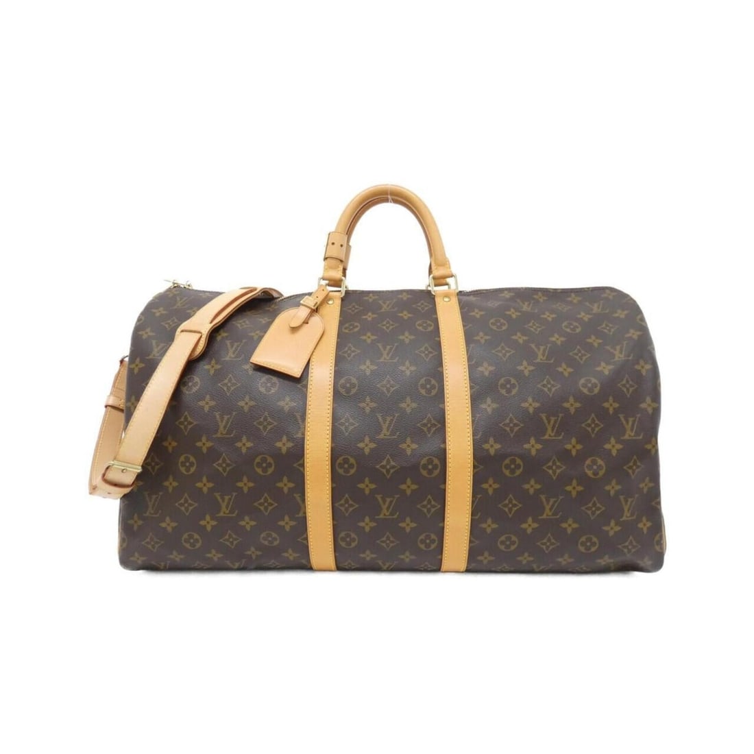 Louis Vuitton Monogram Keepall Bandoulière 55cm M41414 Boston Bag: --- Catalog ---Category: SizeSize (HxWxD): 31cm x 55cm x 24cm / 12.2'' x 21.65'' x 9.44''Category: DesignType: Boston bagColor: MarronGender: Men,WomenMaterial: Coated canvas Hardware Color: GoldCateg