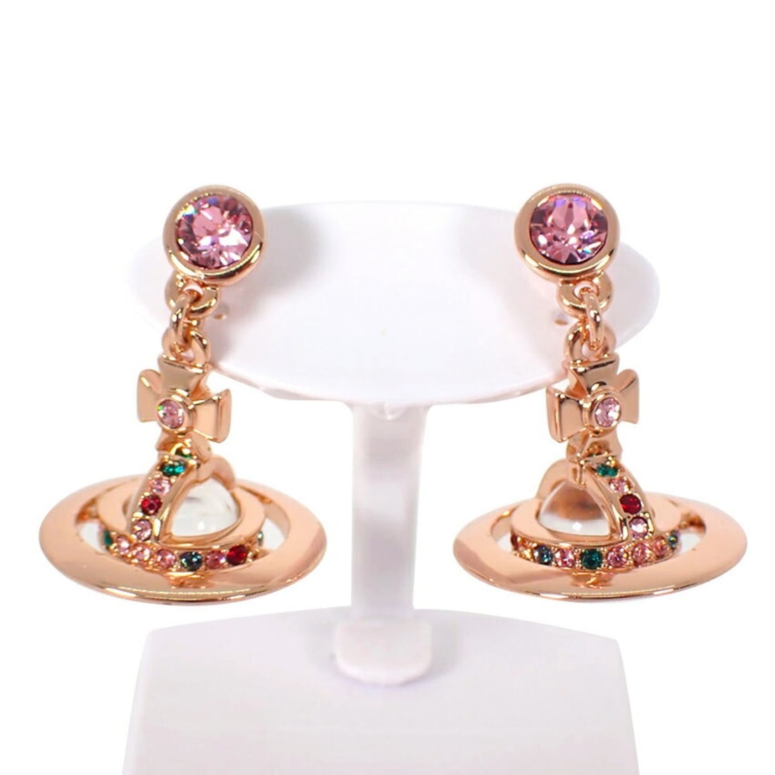 Vivienne Westwood Orb Crystal Earrings: --- Catalog ---Category: SizeSize (HxWxD): 23.00mm x 16.00mm / 0.91'' x 0.63''Category: DesignType: Drop earringsGender: WomenCategory: GeneralBrand: Vivienne Westwood--- Item List ---Section: Conditi