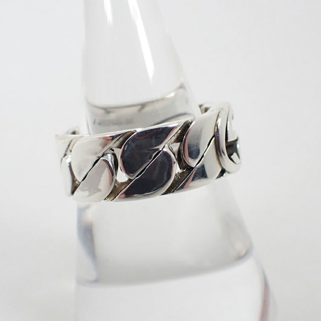GUCCI 925 Interlocking G Ring, Size 17 - 3