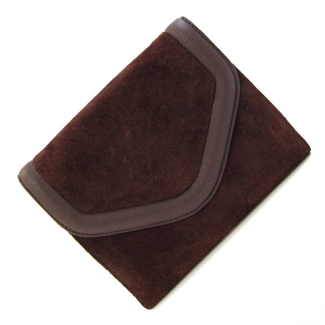 Gucci W-Wallet 035 001 0846 Dark Brown Suede Leather Compact Wallet Bi-fold Vintage Women's GUCCI: --- Catalog ---Category: SizeSize (HxWxD): 10cm x 12.3cm x 1.5cm / 3.93'' x 4.84'' x 0.59''Category: DesignType: Wallet (bi-fold)Color: Dark brownGender: WomenMaterial: Suede , Leather Category: Gener