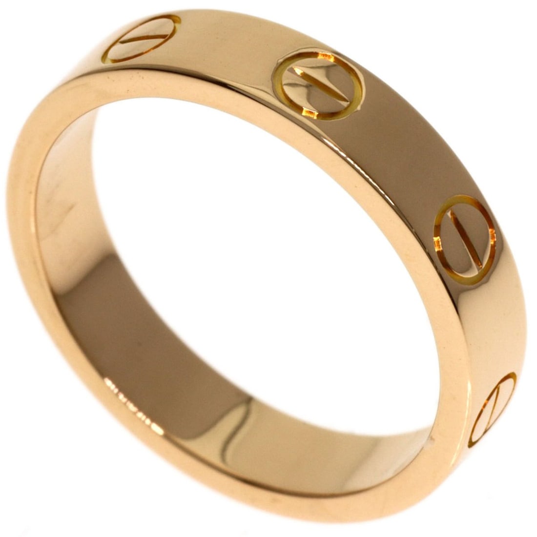Cartier Mini Love Ring #48, 18K Pink Gold, Women's Ring, CARTIER (1 of 6)