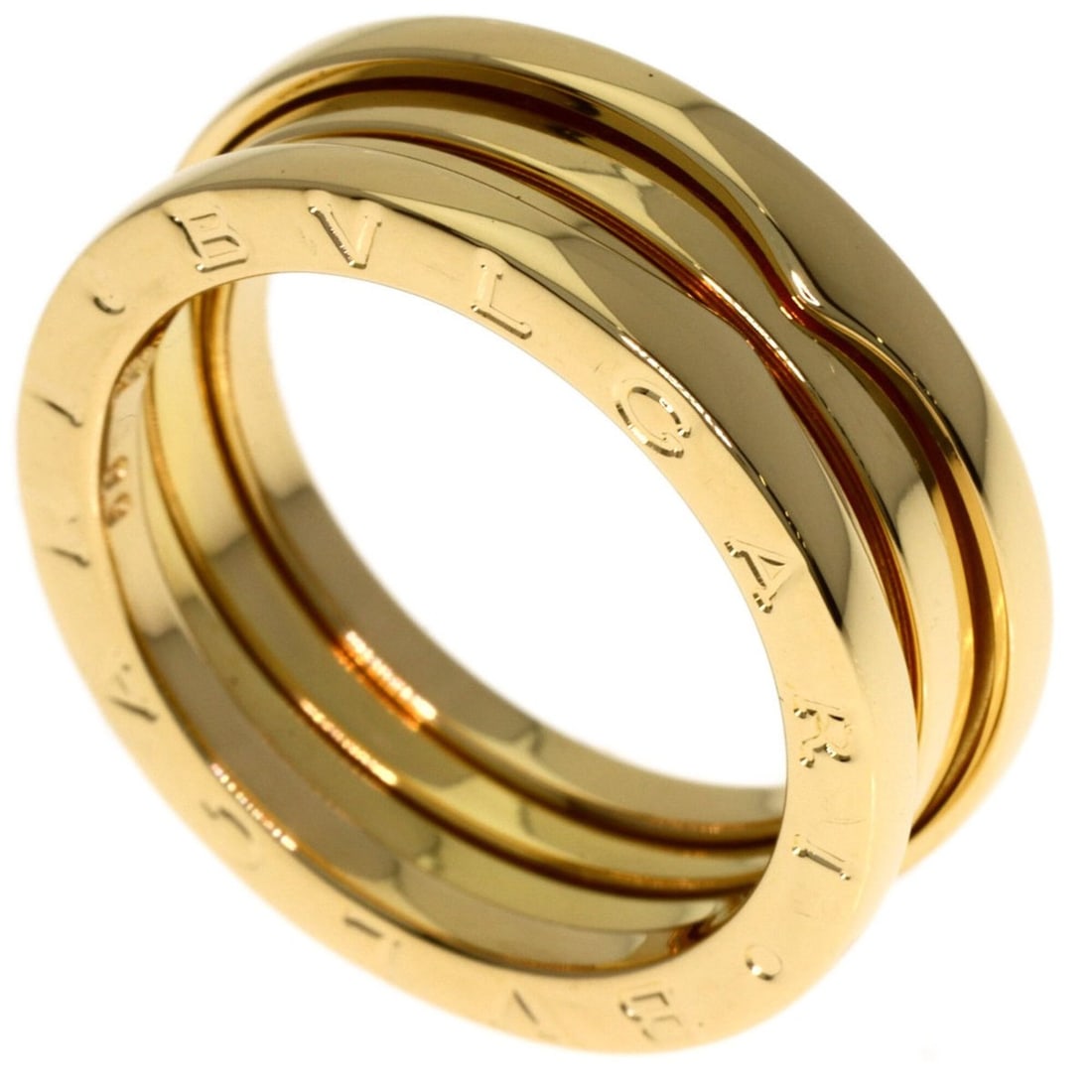 BVLGARI B-zero1 2-band ring #56, 18K yellow gold, women's.: --- Catalog ---Category: SizeJP Size: 16US Size: 8Category: DesignType: Band ringGender: Women,MenMaterial: Yellow gold (18K)Category: GeneralBrand: Bvlgari--- Item List ---Section: ConditionRanking: 