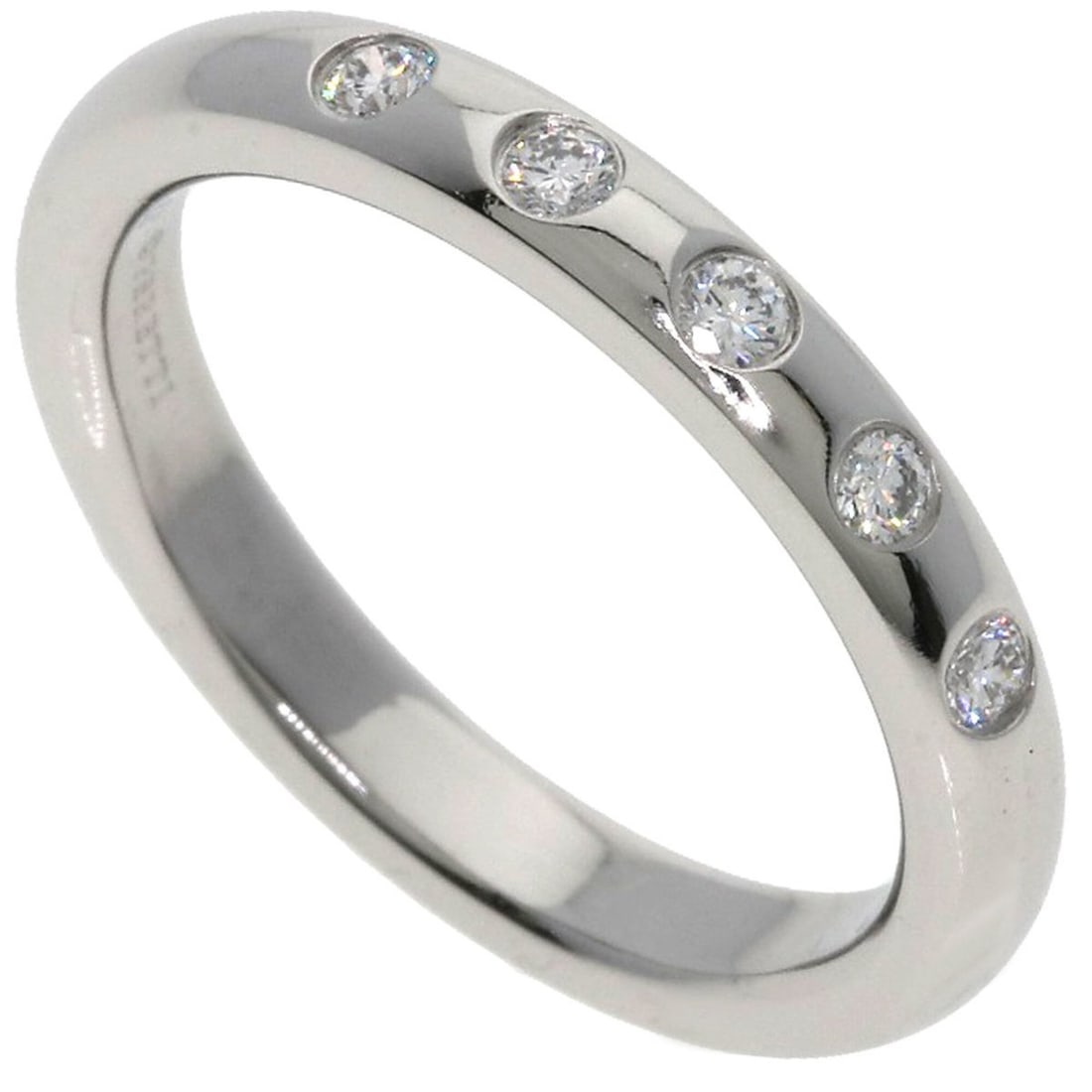 Tiffany & Co. Stacking Band 5-Piece Diamond Ring, Platinum PT950, Women's Ring.: --- Catalog ---Category: SizeJP Size: 7US Size: 4Category: DesignType: Band ringGender: WomenMaterial: Platinum 950Category: GeneralBrand: Tiffany--- Item List ---Section: ConditionRanking: Rank SA Us