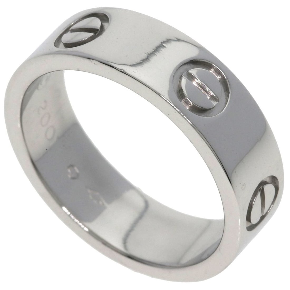 Cartier Love Ring #51, Platinum PT950, Women's Ring, CARTIER: --- Catalog ---Category: SizeJP Size: 11US Size: 6Category: DesignType: Band ringGender: WomenMaterial: Platinum 950Category: GeneralBrand: Cartier--- Item List ---Section: ConditionRanking: Rank SA U