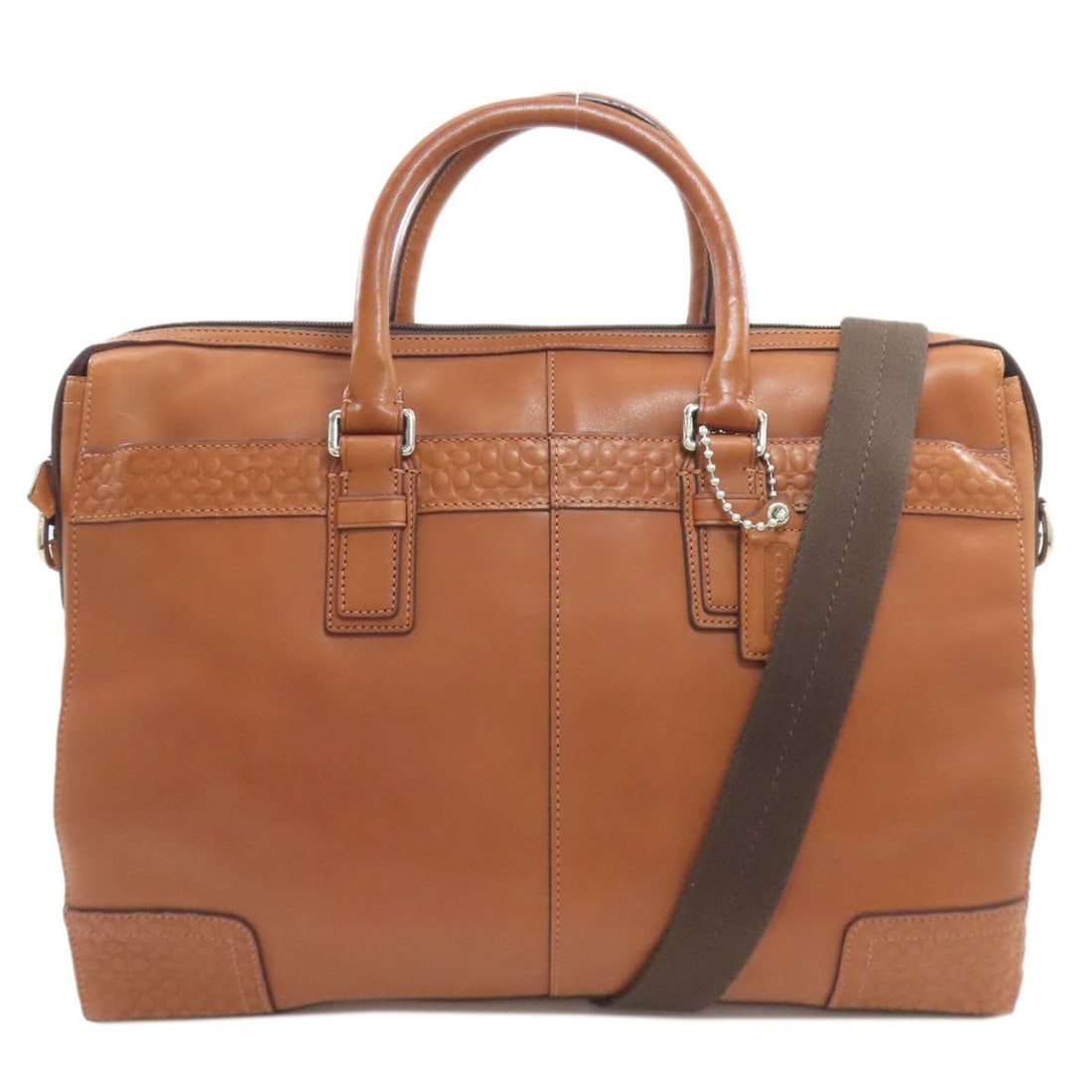 Coach F70454 Briefcase Business Bag Leather Men's COACH: --- Catalog ---Category: SizeSize (HxWxD): 31cm x 42cm x 6.5cm / 12.2'' x 16.53'' x 2.55''Strap Length: 83cm - 135cm / 32.67'' - 53.14''Handle Length: 23cm / 9.05''Category: DesignType: BriefcaseColor