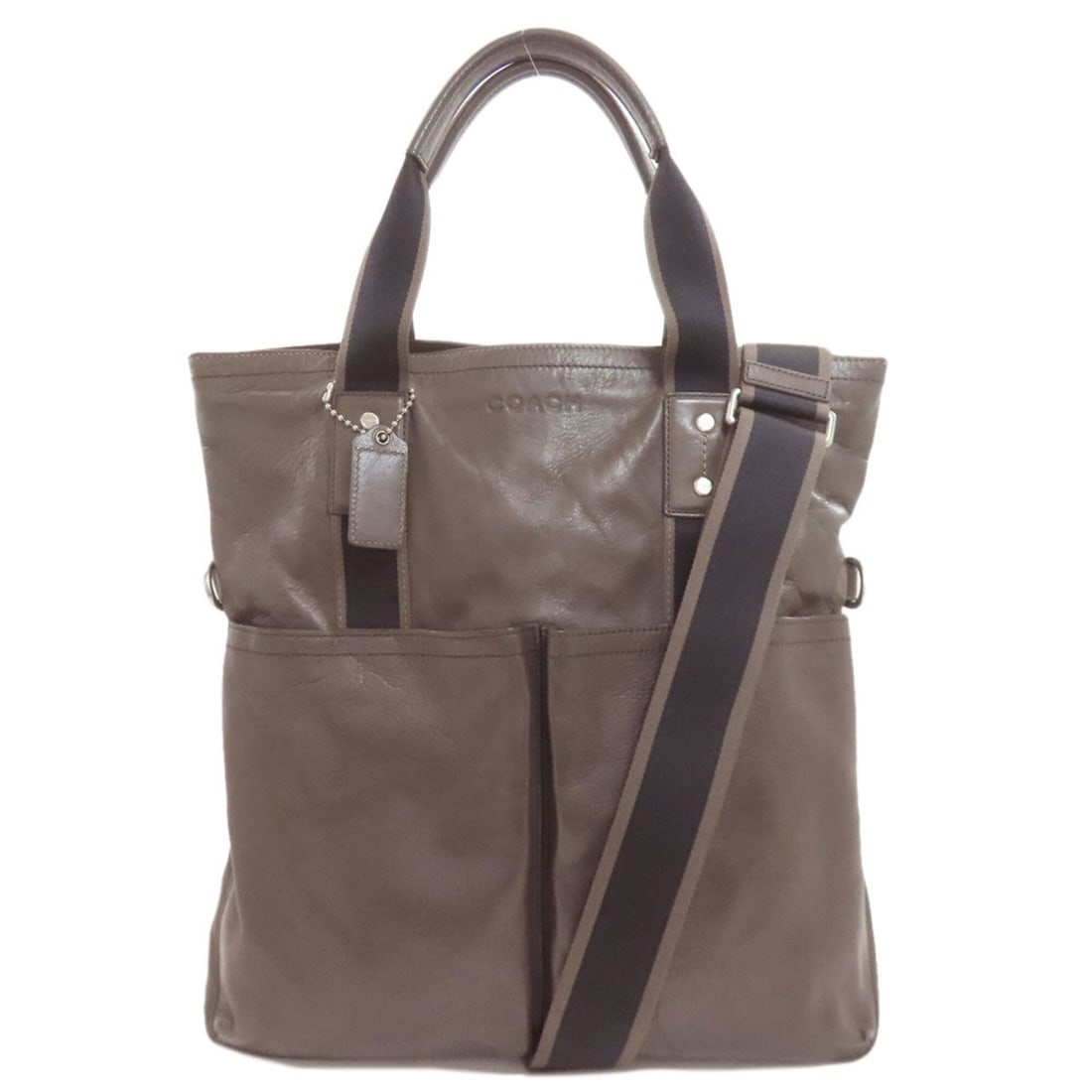 Coach F70558 Heritage Web 2-Way Handbag Leather Women's COACH: --- Catalog ---Category: SizeSize (HxWxD): 38cm x 36cm x 8.5cm / 14.96'' x 14.17'' x 3.34''Strap Length: 100cm - 148cm / 39.36'' - 58.26''Handle Length: 36cm / 14.17''Category: DesignType: HandbagColo