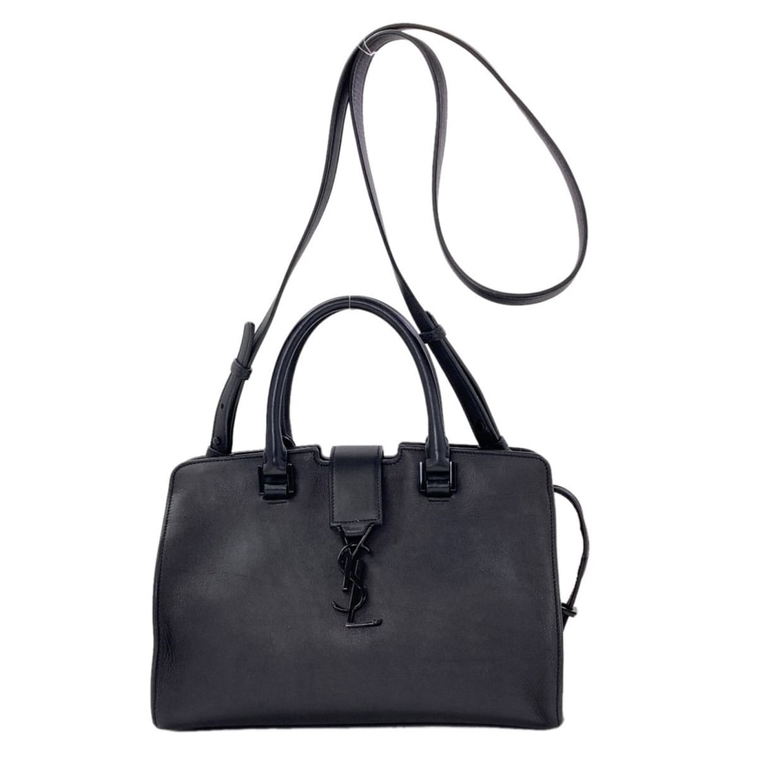 Saint Laurent Baby Cabas 2-Way Handbag, Calfskin, Women's.: --- Catalog ---Category: SizeSize (HxWxD): 17.5cm x 25.5cm x 12cm / 6.88'' x 10.03'' x 4.72''Strap Length: 111cm - 106cm / 43.7'' - 41.73''Handle Length: 23cm / 9.05''Category: DesignType: HandbagColo