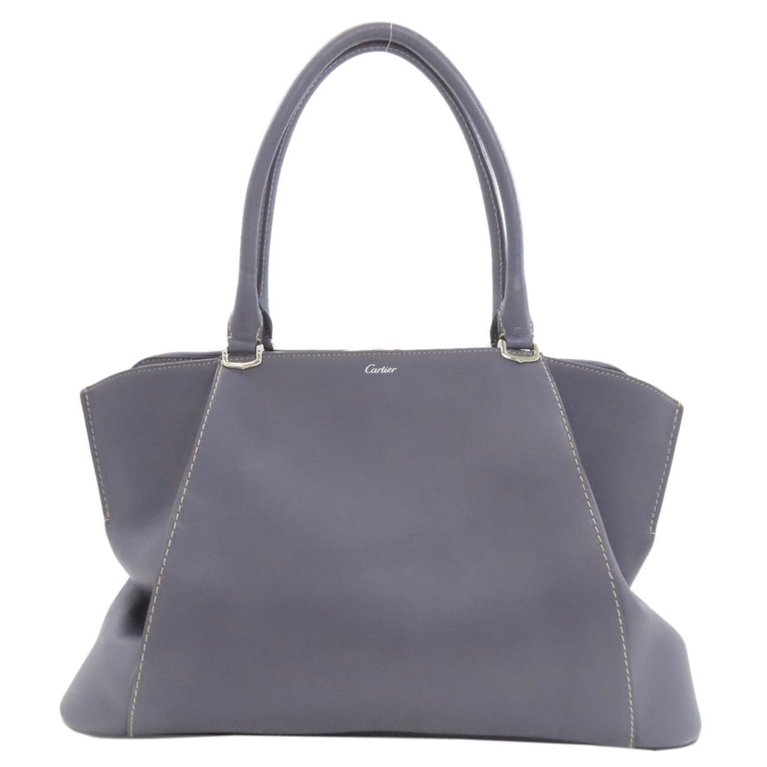 Cartier C de Tote Bag Calfskin Women's CARTIER: --- Catalog ---Category: SizeSize (HxWxD): 27cm x 42cm x 16cm / 10.62'' x 16.53'' x 6.29''Handle Length: 49cm / 19.29''Category: DesignType: Tote bagColor: BlueGender: WomenMaterial: Leather Leather/F