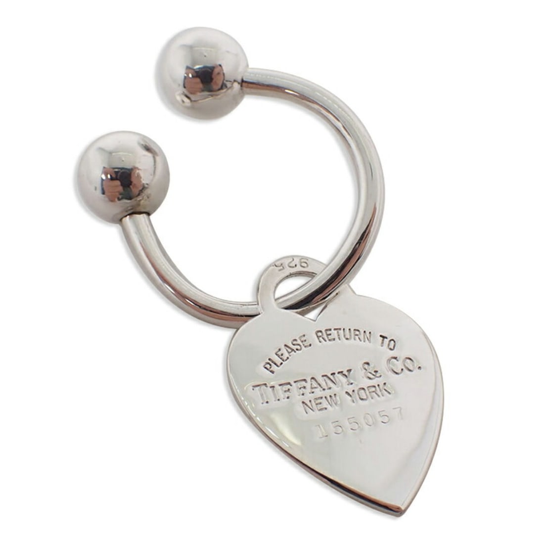 TIFFANY & Co. 925 Return to Tiffany Heart Tag Keyring: --- Catalog ---Category: SizeSize (HxWxD): 29.5cm x 25.5cm / 11.61'' x 10.03''Category: DesignType: KeyringGender: Men,WomenMaterial: Sterling silver 925Category: GeneralBrand: Tiffany--- Item List --