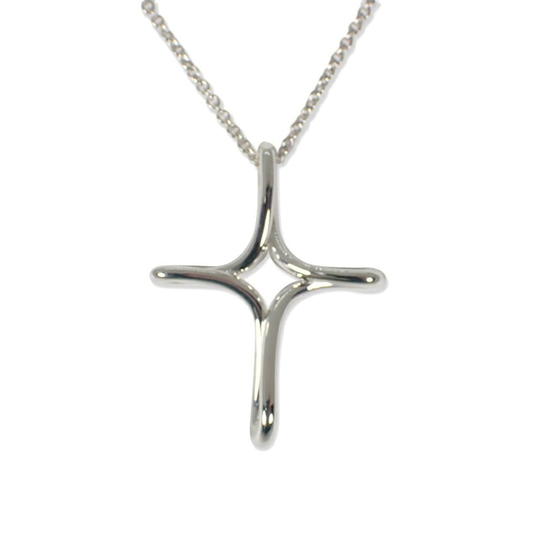 TIFFANY & Co. 925 Infinity Pendant Necklace: --- Catalog ---Category: SizePendant Size: 26.6mm x 20.5mm / 1.04'' x 0.8''Neck Circumference: 42 cm / 16.53''Category: DesignGender: WomenMaterial: Sterling silver 925Necklace Type: Pendant necklaceC