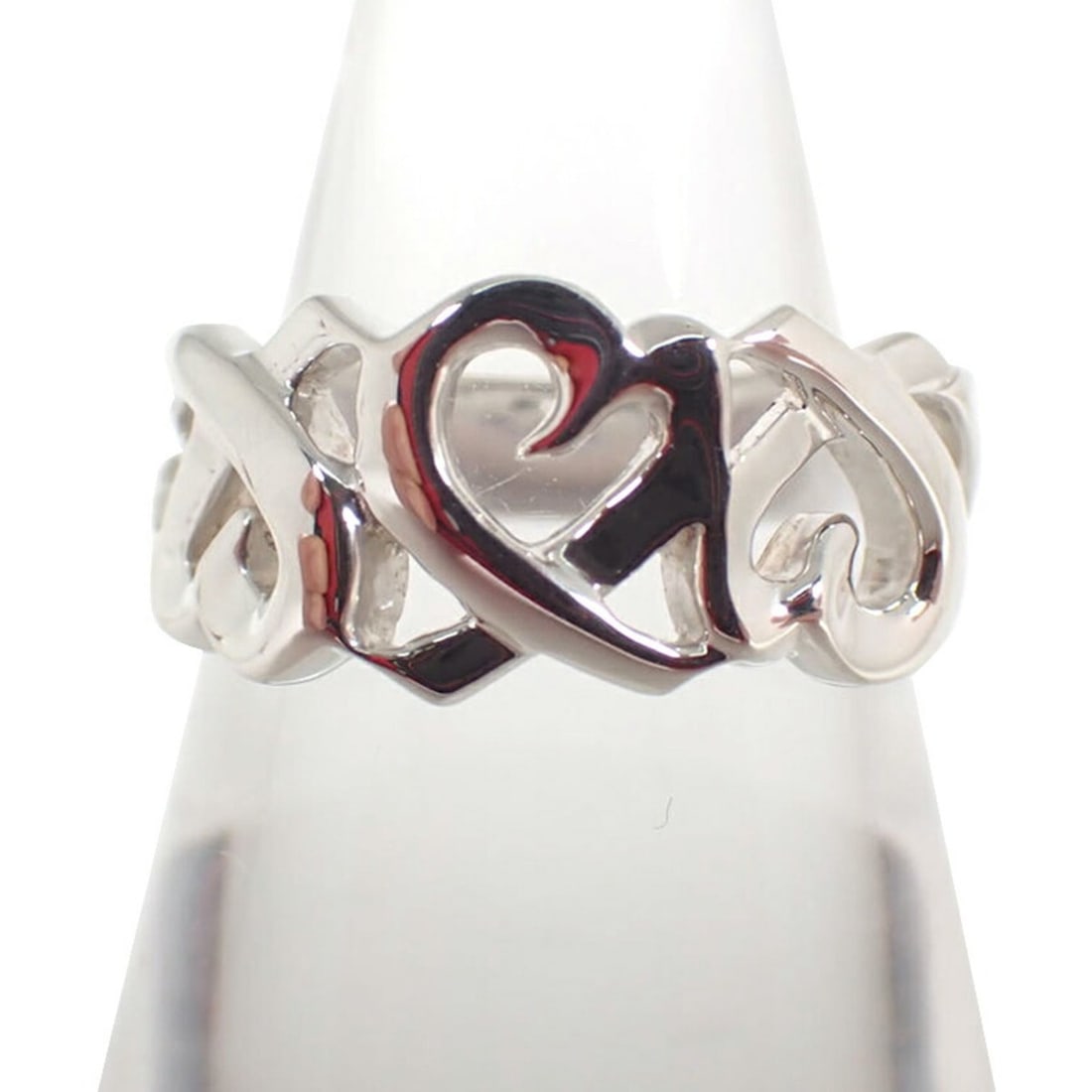 TIFFANY & Co. 925 Triple Loving Heart Ring, Size 12: --- Catalog ---Category: SizeUS Size: 6.5Brand Size: 52Category: DesignType: Band ringGender: WomenMaterial: Sterling silver 925Category: GeneralBrand: Tiffany--- Item List ---Section: ConditionRankin