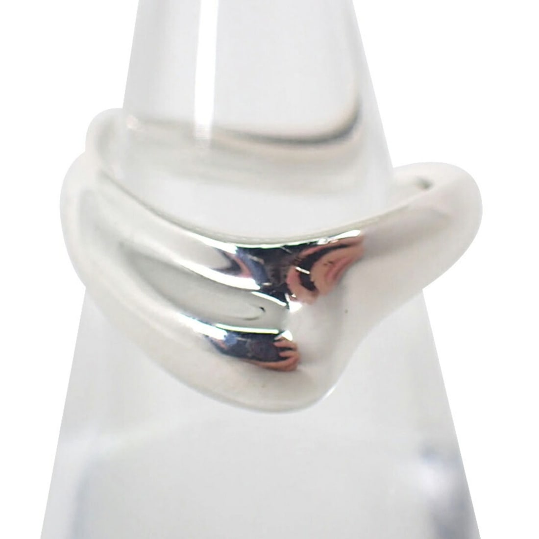 TIFFANY & Co. 925 Curved Wave Ring, Size 9: --- Catalog ---Category: SizeUS Size: 5Brand Size: 49Category: DesignType: Band ringGender: WomenMaterial: Sterling silver 925Category: GeneralBrand: Tiffany--- Item List ---Section: ConditionRanking: