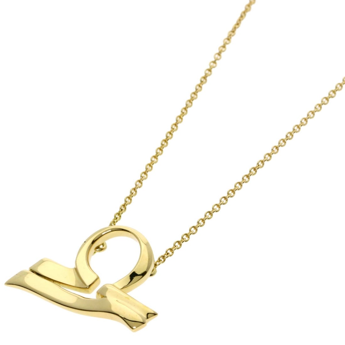 Tiffany & Co. Libra Zodiac Necklace, 18K Yellow Gold, Women's.: --- Catalog ---Category: SizePendant Size: 13.6mm x 18.3mm / 0.53'' x 0.72''Neck Circumference: 41 cm / 16.14''Category: DesignGender: WomenMaterial: Yellow gold (18K)Necklace Type: NecklaceCategory: 