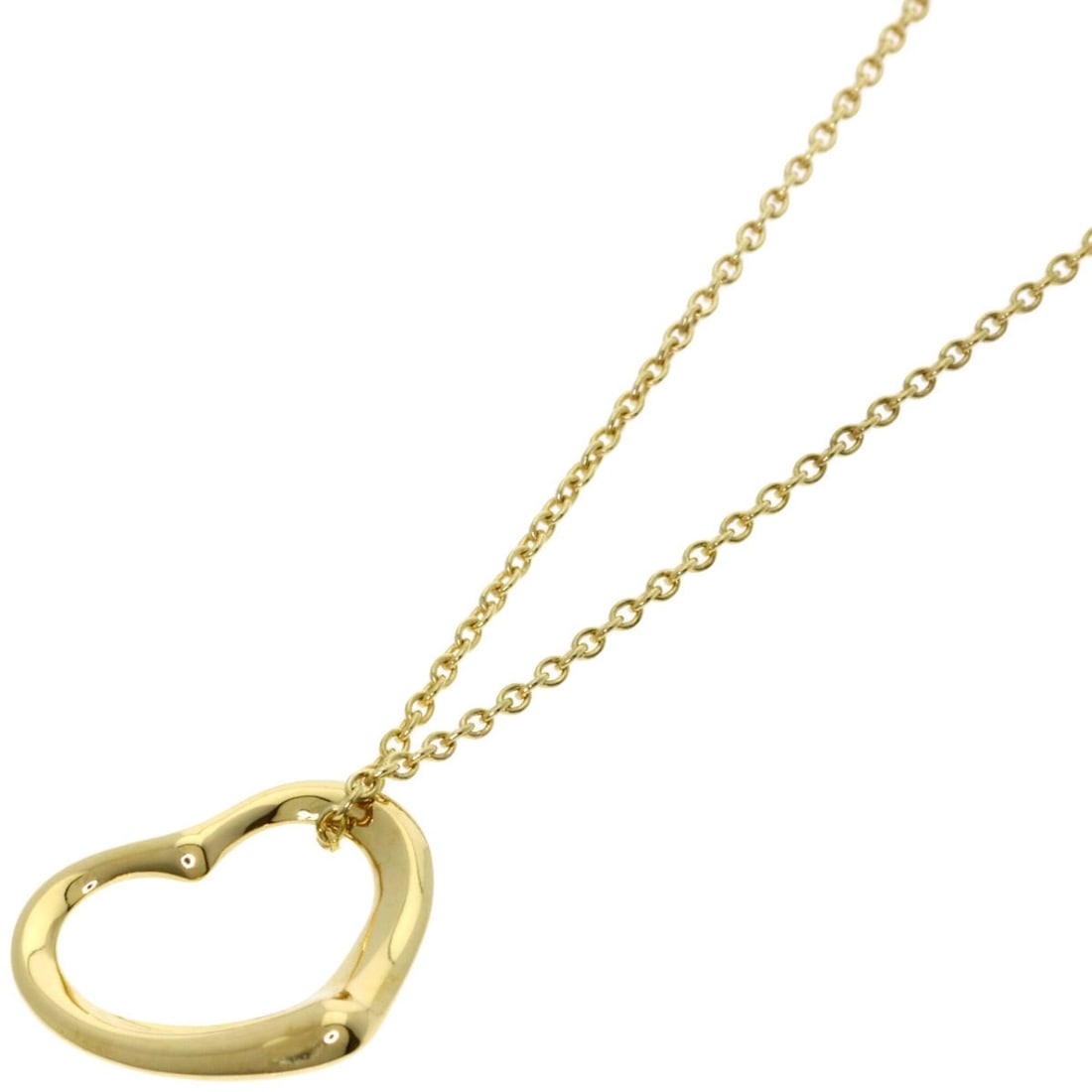 Tiffany & Co. Open Heart Necklace, 18K Yellow Gold, Women's.: --- Catalog ---Category: SizePendant Size: 12.4mm x 15mm / 0.48'' x 0.59''Neck Circumference: 40.5 cm / 15.94''Category: DesignGender: WomenMaterial: Yellow gold (18K)Necklace Type: NecklaceCategory: 
