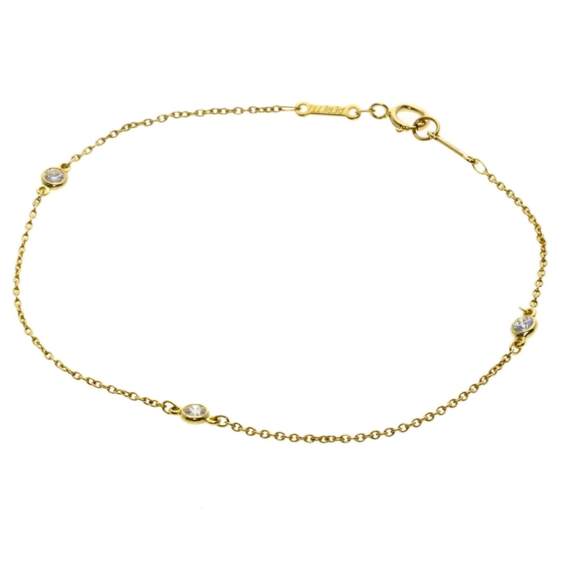 Tiffany & Co. By the Yard 3-Piece Diamond Bracelet, 18K Yellow Gold, Women's.: --- Catalog ---Category: SizeLength: 18cm / 7.08''Category: DesignType: Charm braceletStone: DiamondGender: WomenMaterial: Yellow gold (18K)Category: GeneralBrand: Tiffany--- Item List ---Section: Con