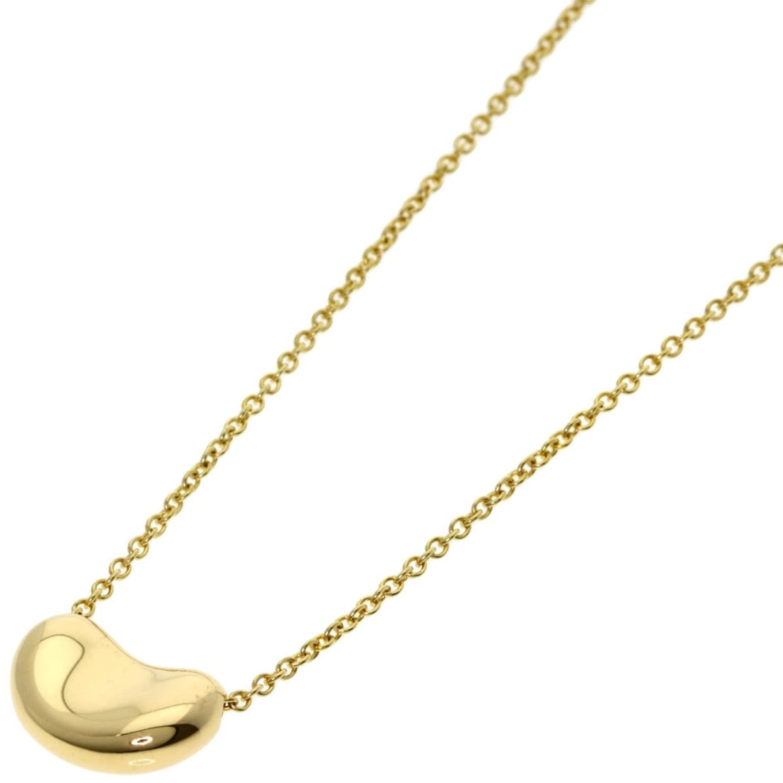 Tiffany Bean Necklace, 18K Yellow Gold, Women's, TIFFANY&Co.: --- Catalog ---Category: SizePendant Size: 7.3mm x 10.8mm / 0.28'' x 0.42''Neck Circumference: 41 cm / 16.14''Category: DesignGender: WomenMaterial: Yellow gold (18K)Necklace Type: NecklaceCategory: G
