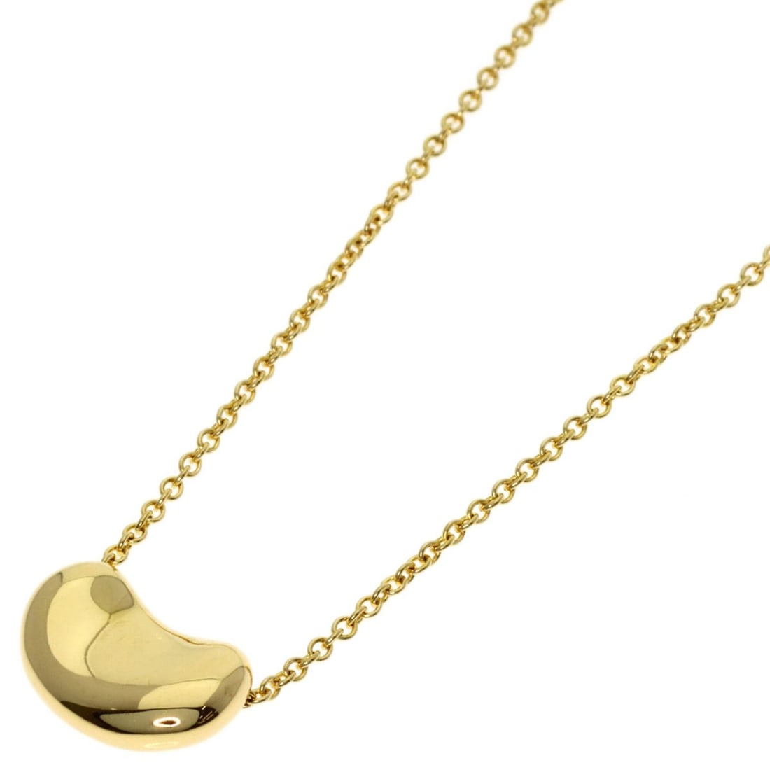 Tiffany Bean Necklace, 18K Yellow Gold, Women's, TIFFANY&Co.: --- Catalog ---Category: SizePendant Size: 7.6mm x 11mm / 0.29'' x 0.43''Neck Circumference: 40.5 cm / 15.94''Category: DesignGender: WomenMaterial: Yellow gold (18K)Necklace Type: NecklaceCategory: G