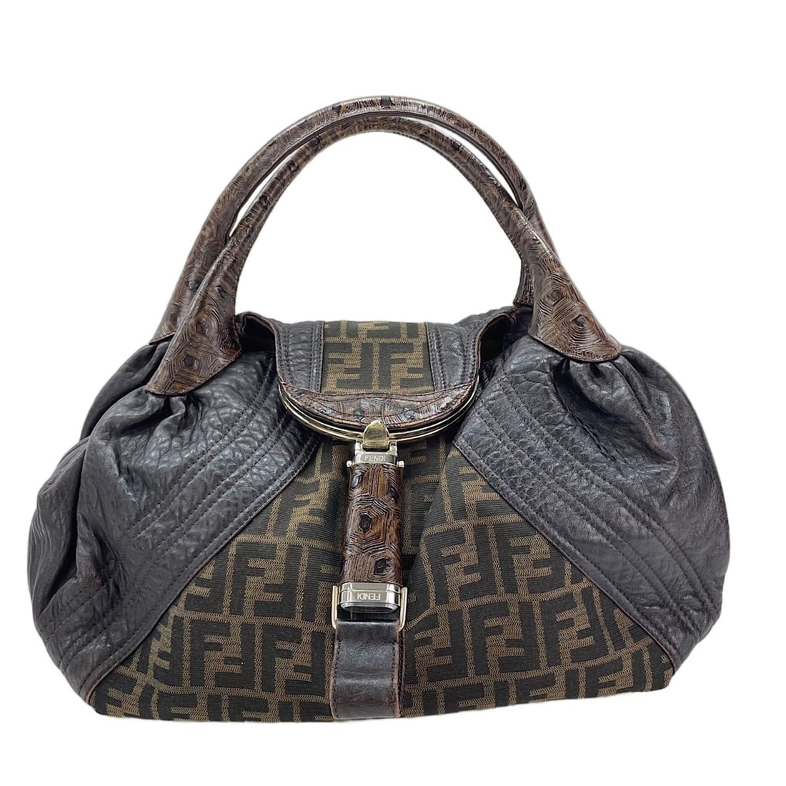 Fendi Zucca Tote Bag, Brown: --- Catalog ---Category: SizeSize (HxWxD): 30cm x 46cm x 15cm / 11.81'' x 18.11'' x 5.9''Category: DesignType: Tote bagColor: BrownGender: WomenMaterial: Zucca Category: GeneralBrand: Fendi--- Item Li