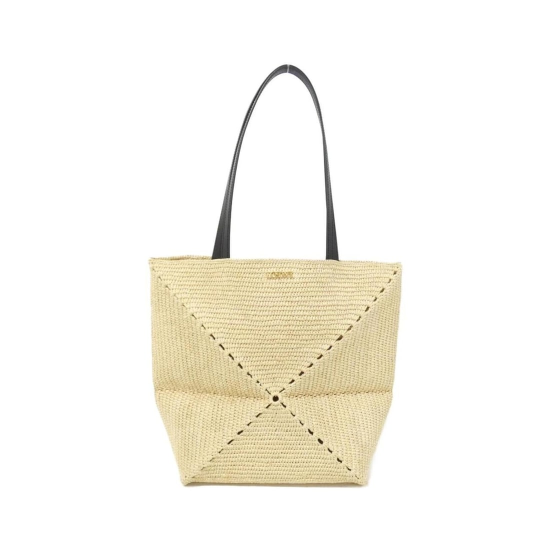 Loewe Puzzle Fold Tote A779G50X08 Handbag: --- Catalog ---Category: SizeSize (HxWxD): 31cm x 36cm x 14.5cm / 12.2'' x 14.17'' x 5.7''Category: DesignType: HandbagColor: BeigeGender: WomenMaterial: Raffia , Leather Leather/Fur Type: CalfskinCat