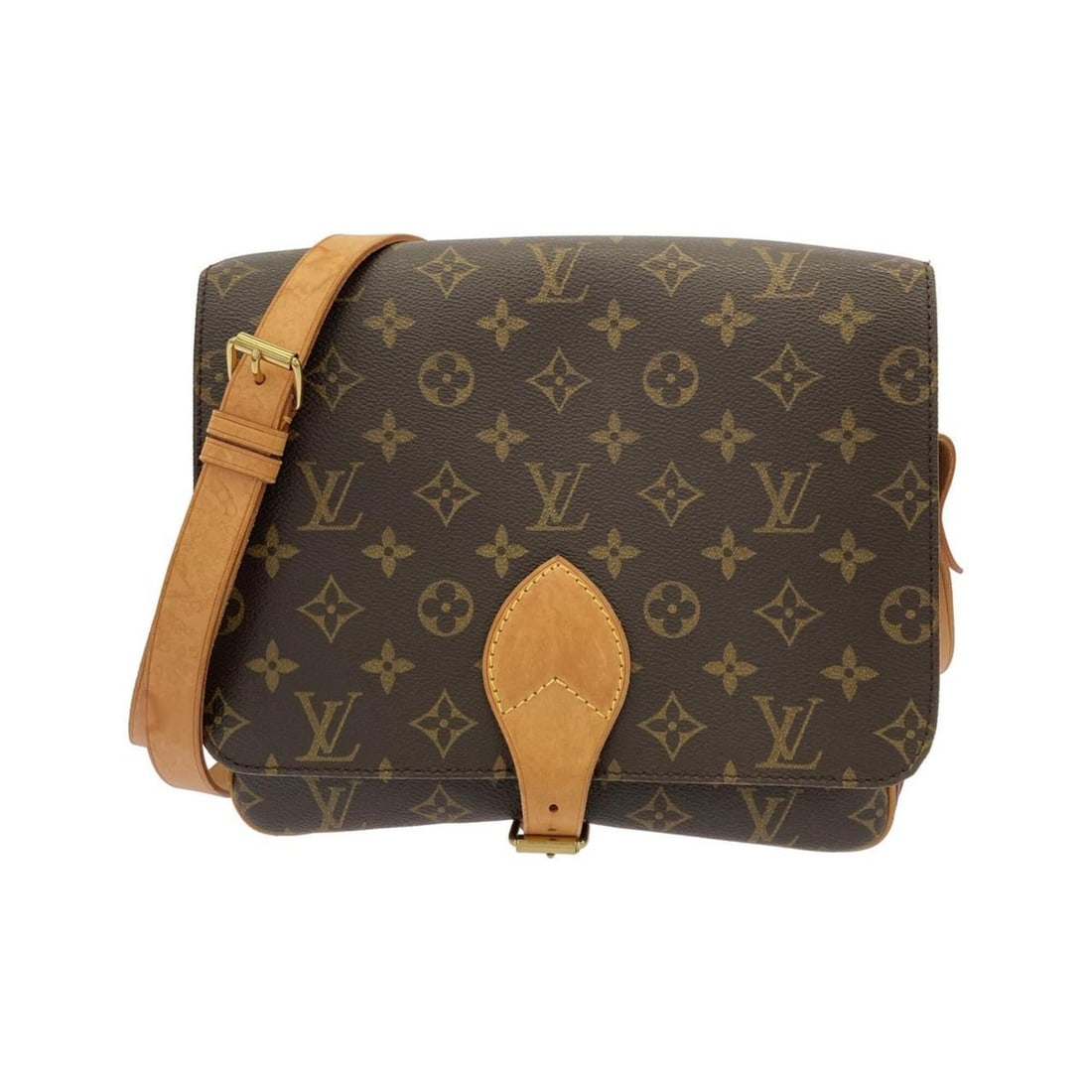 Louis Vuitton Monogram Cartouchiere 26cm M51252 Shoulder Bag: --- Catalog ---Category: SizeSize (HxWxD): 22cm x 26cm x 8cm / 8.66'' x 10.23'' x 3.14''Category: DesignType: Shoulder bagColor: Marron, MonogramGender: WomenMaterial: Coated canvas Category: GeneralB