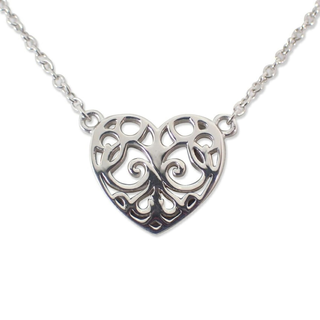 TIFFANY & Co. 925 Heart Enchantment Pendant: --- Catalog ---Category: SizePendant Size: 10.4mm x 13.3mm / 0.4'' x 0.52''Neck Circumference: 41.5 cm / 16.33''Category: DesignGender: WomenMaterial: Sterling silver 925Pendant Type: PendantNecklace 