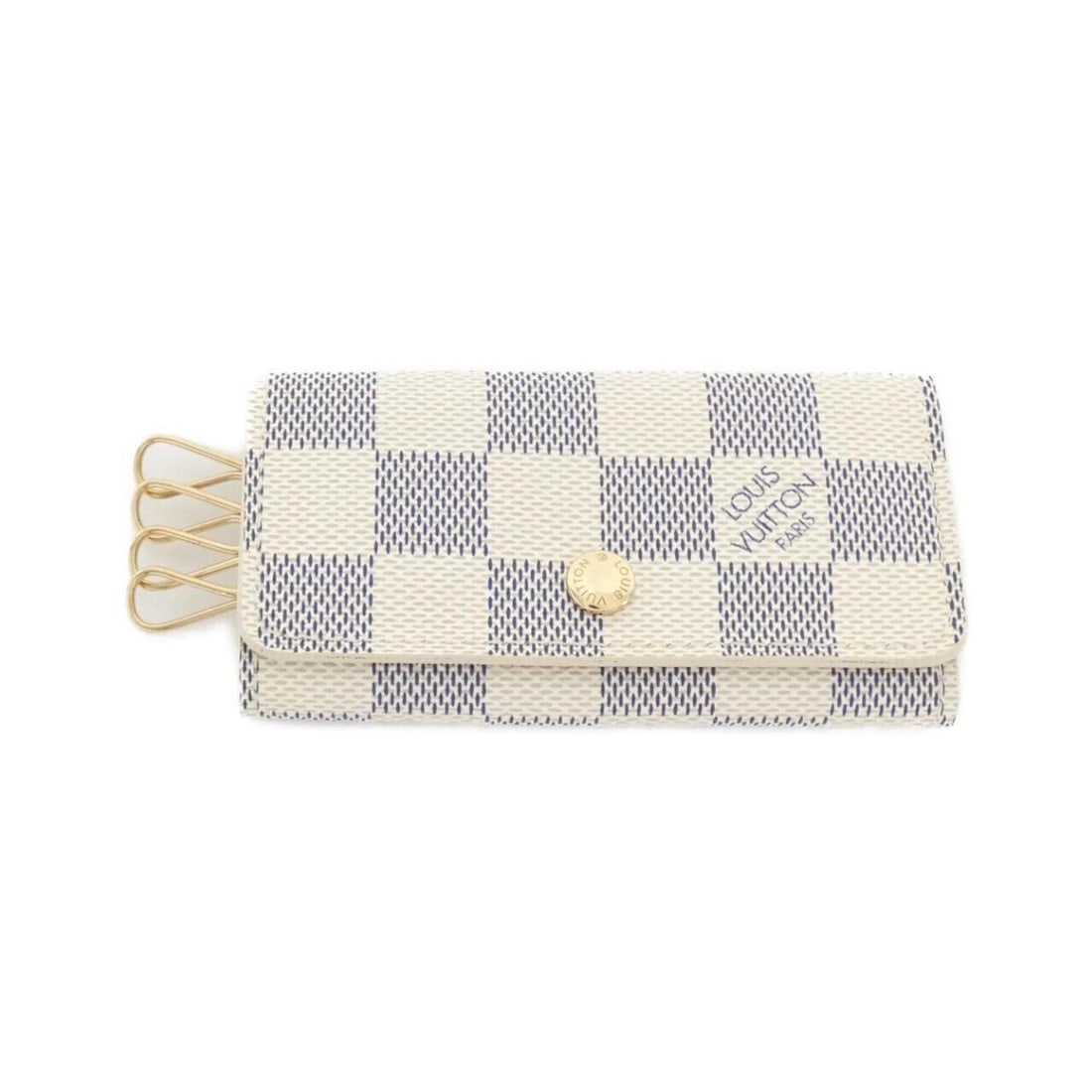 Louis Vuitton Damier Azur Multicles N60020 Key Case: --- Catalog ---Category: DesignType: KeycaseColor: AzurGender: Women,MenMaterial: Coated canvas Category: GeneralMPN: N60020Brand: Louis VuittonCategory: Physical PropertiesSize (HxWxD): 5.5cm x 10.5c