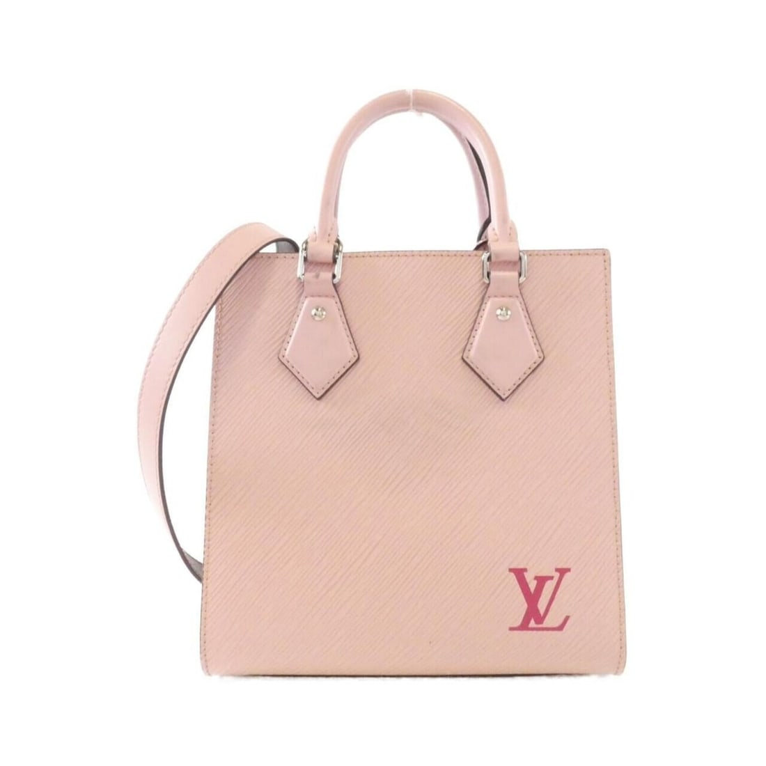 Louis Vuitton Epi Sac Plat BB M58659 Handbag: --- Catalog ---Category: SizeSize (HxWxD): 22cm x 21cm x 9cm / 8.66'' x 8.26'' x 3.54''Category: DesignType: HandbagColor: Rose ballerineGender: WomenMaterial: Leather Hardware Color: SilverLeather/Fu