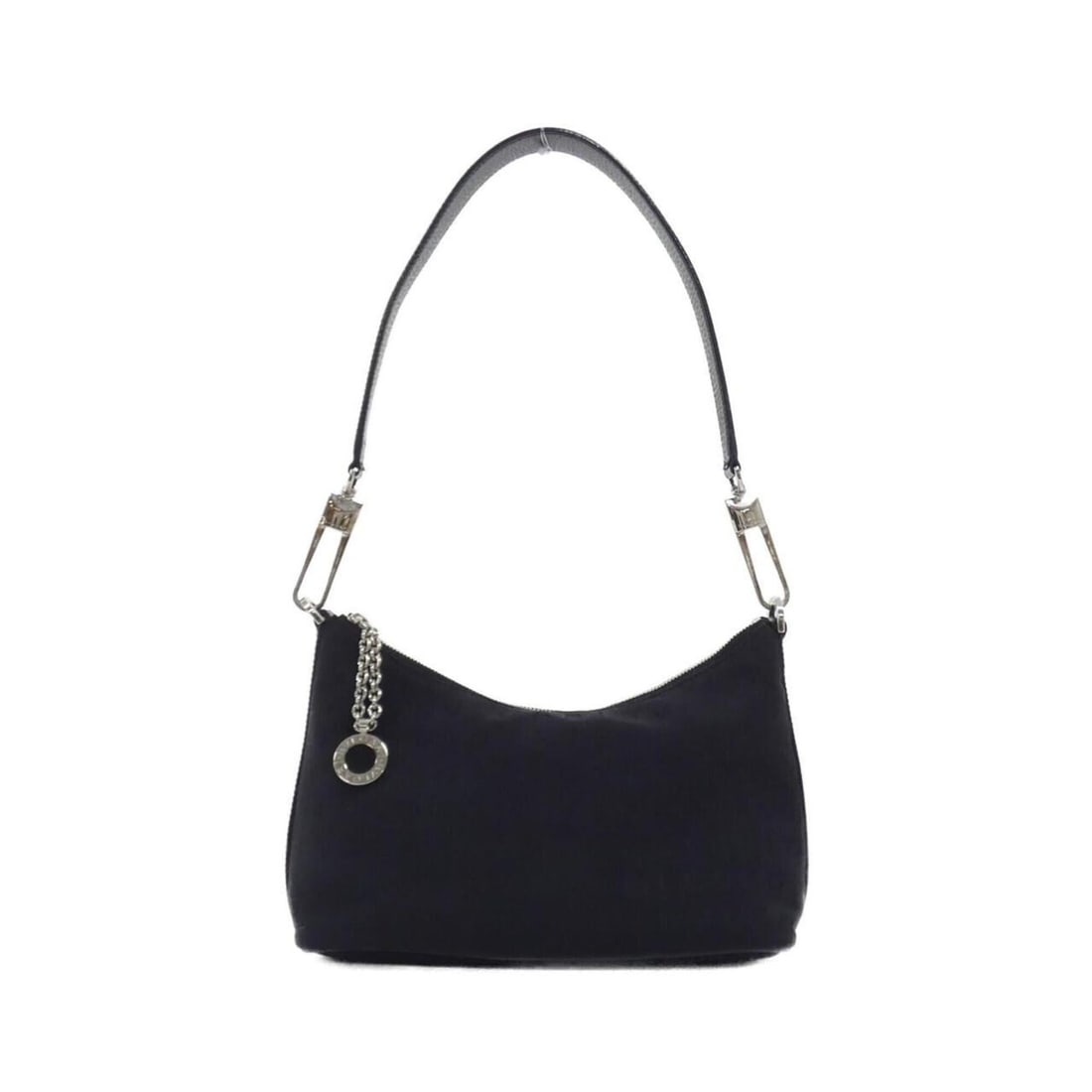 Bvlgari shoulder bag: --- Catalog ---Category: SizeSize (HxWxD): 13cm x 23cm x 10cm / 5.11'' x 9.05'' x 3.93''Category: DesignType: Shoulder bagColor: BlackGender: WomenMaterial: Canvas , Leather Hardware Color: SilverCate