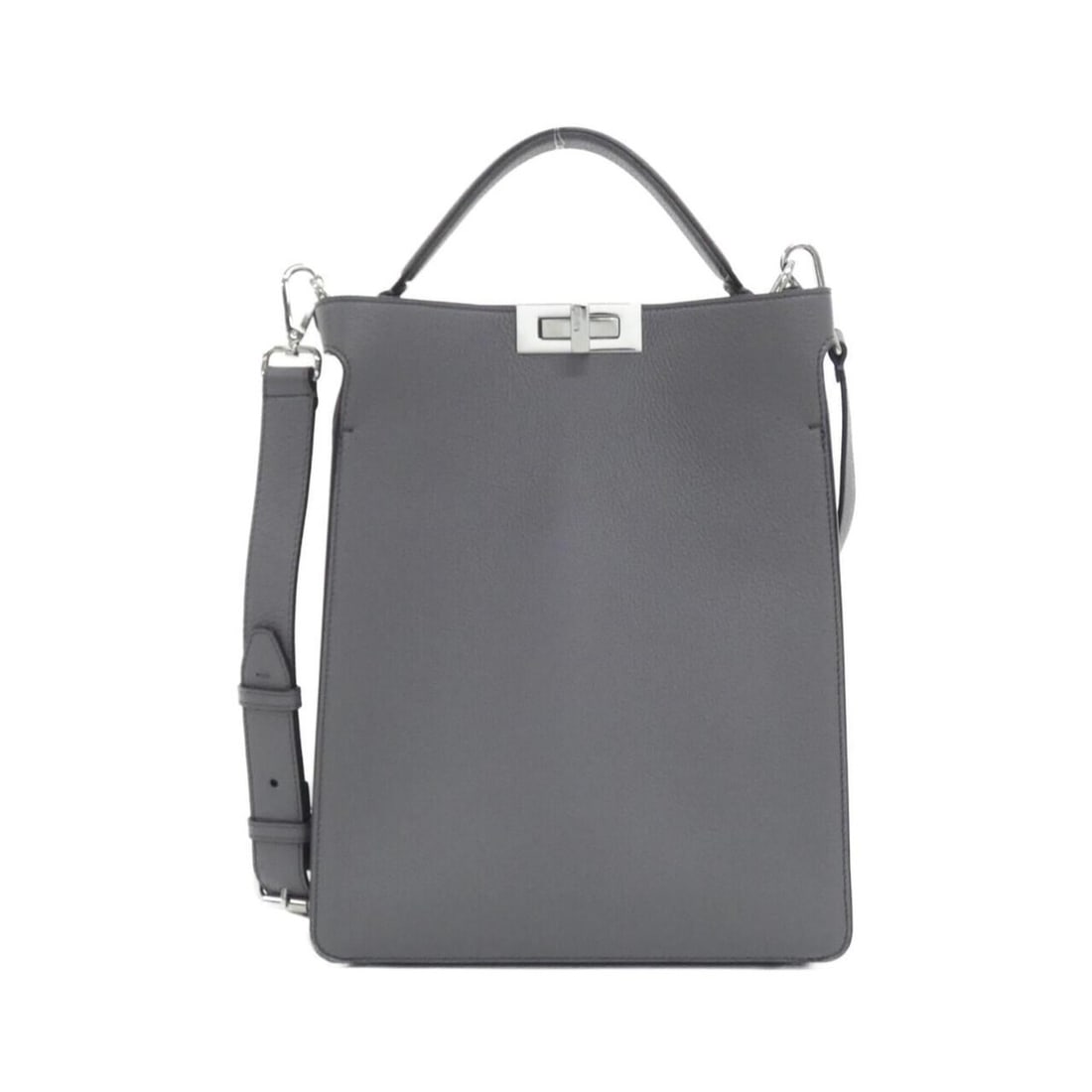 Fendi Peekaboo X-LITE Small 7VA611 AH8Z Handbag: --- Catalog ---Category: SizeSize (HxWxD): 34cm x 27cm x 9cm / 13.38'' x 10.62'' x 3.54''Category: DesignType: HandbagColor: GrayGender: Women,MenMaterial: Leather Hardware Color: SilverLeather/Fur Ty