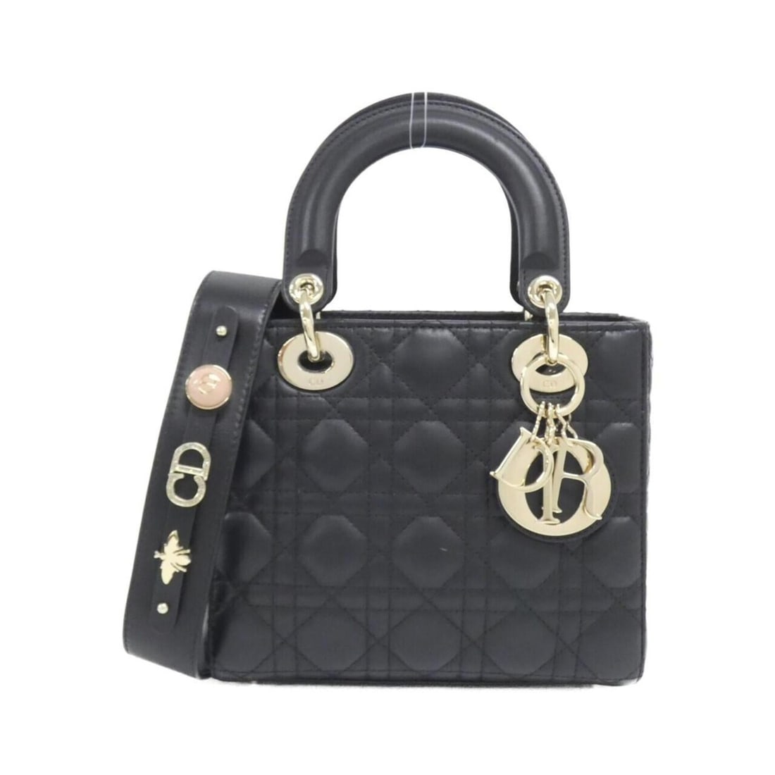Christian Dior MY ABCDIOR Lady Small M0538OCEA Handbag: --- Catalog ---Category: SizeSize (HxWxD): 17cm x 20cm x 8cm / 6.69'' x 7.87'' x 3.14''Category: DesignType: HandbagColor: BlackGender: Women,MenMaterial: Leather Leather/Fur Type: LambskinCategory: G