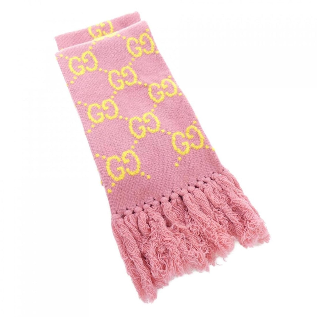 Gucci 676191 3G206 Scarf: --- Catalog ---Category: SizeSize (LxW): 2.11m x 19cm / 83.07'' x 7.48''Category: DesignType: StoleColor: Pink, YellowGender: MenMaterial: Wool Category: GeneralMPN: 676191 3G206Brand: Gucci--- Item L