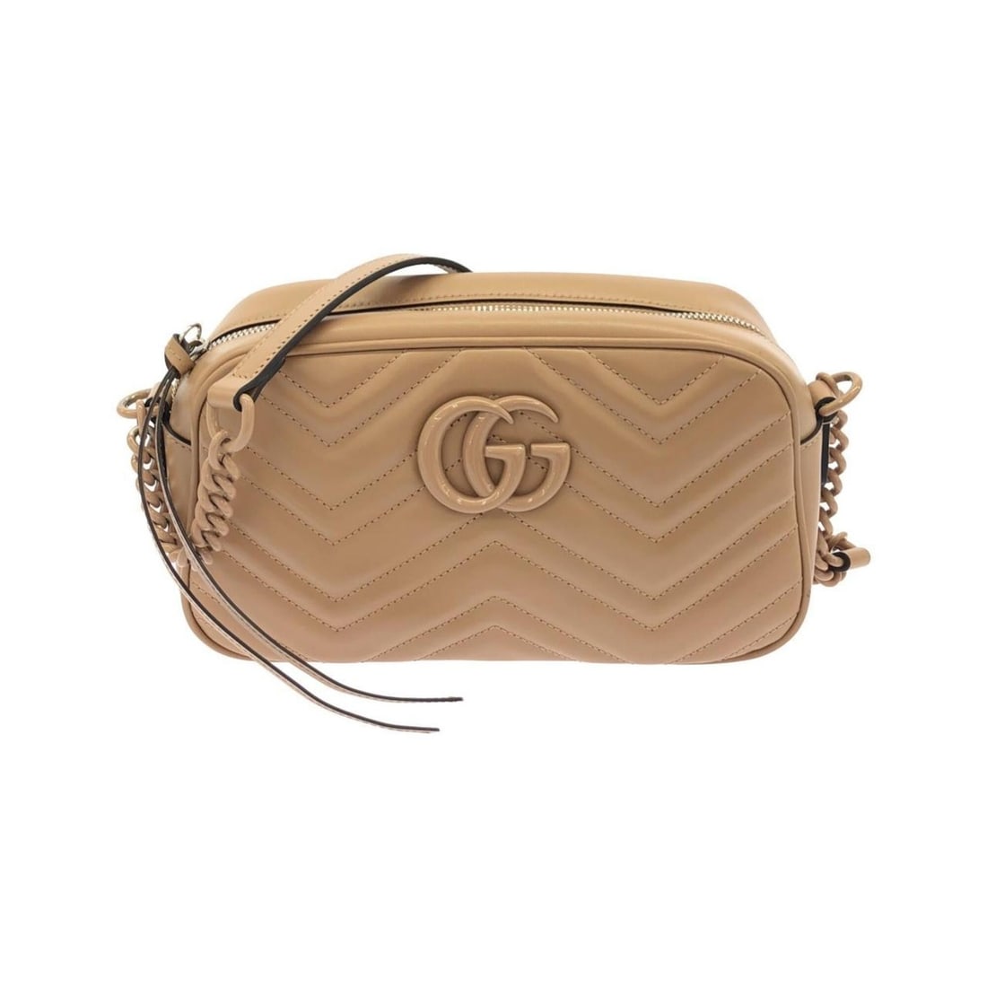Gucci GG Marmont 447632 DAAAJ Shoulder Bag: --- Catalog ---Category: SizeSize (HxWxD): 15cm x 24cm x 7cm / 5.9'' x 9.44'' x 2.75''Category: DesignType: Shoulder bagColor: BeigeGender: Women,MenMaterial: Quilting , Leather Category: GeneralMPN: 