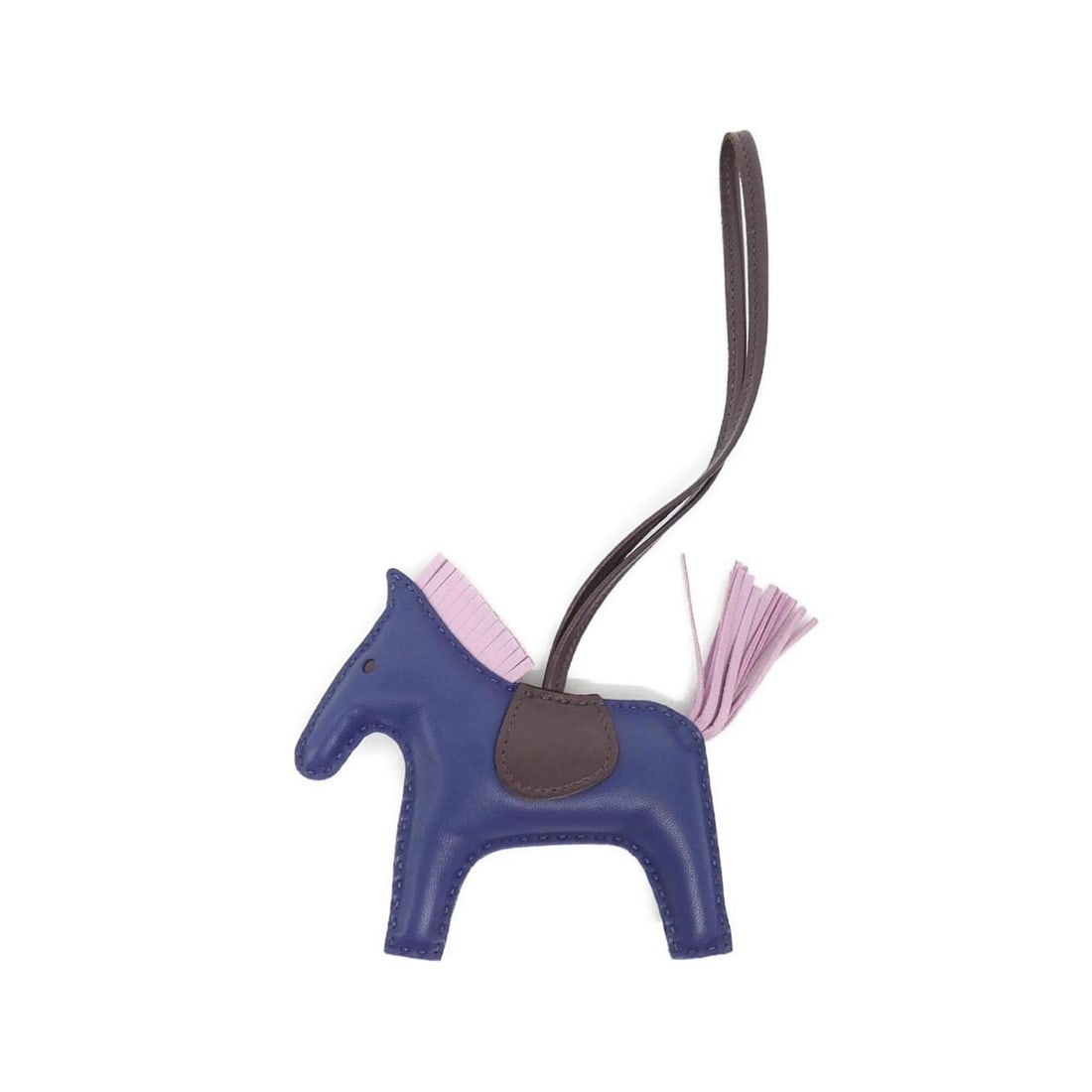 Hermes Rodeo Accessory Bag Charm MM 064930CA: --- Catalog ---Category: SizeChain Length: 350.00mm / 13.78''Size (HxWxD): 105.00mm x 130.00mm / 4.13'' x 5.12''Category: DesignType: Handbag charmColor: BlueGender: WomenMaterial: Agneau MiloCategory