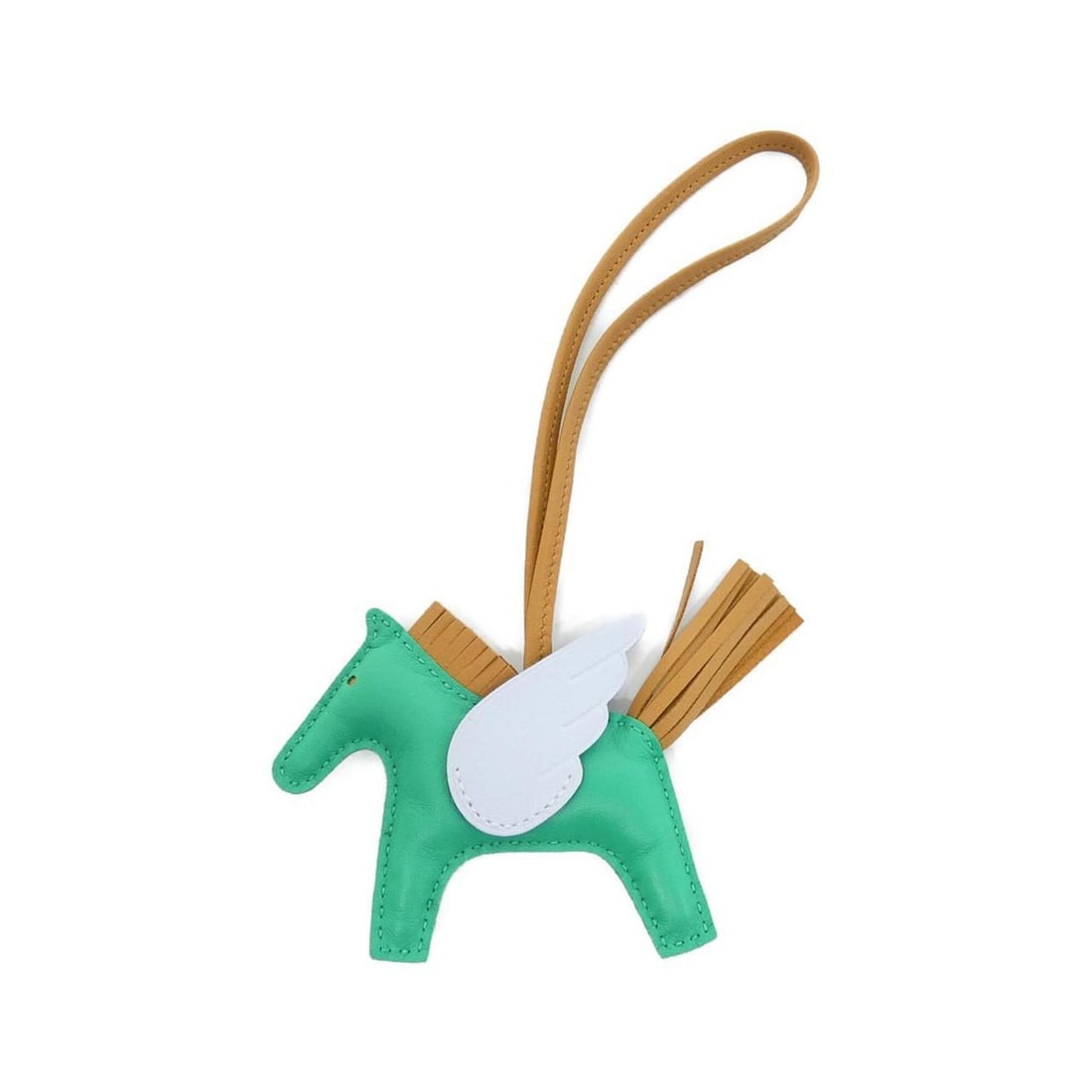 Hermes Rodeo Pegasus Accessory Bag Charm PM 083010CA: --- Catalog ---Category: SizeChain Length: 360.00mm / 14.17''Size (HxWxD): 75.00mm x 85.00mm / 2.95'' x 3.35''Category: DesignType: Handbag charmColor: BlueGender: WomenMaterial: Agneau MiloCategory: 