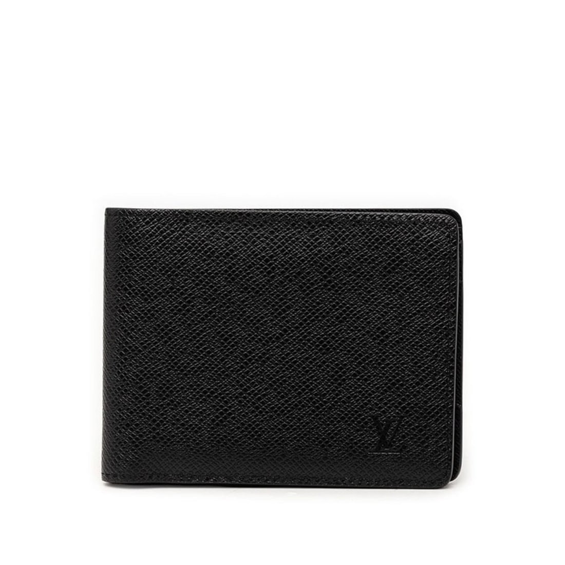 Louis Vuitton Taiga Portefeuille Multiple Bi-fold Wallet M30531 Noir Black Leather Men's LOUIS: --- Catalog ---Category: SizeSize (HxWxD): 9cm x 12cm x 1.5cm / 3.54'' x 4.72'' x 0.59''Category: DesignType: Wallet (bi-fold)Color: Black, NoirGender: MenMaterial: Leather Category: GeneralMPN: M3053