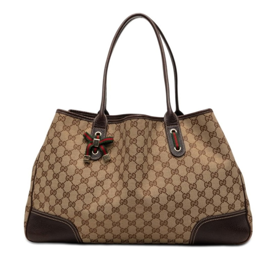 Gucci GG Canvas Princy Ribbon Tote Bag Shoulder 161719 Beige Brown Leather Women's GUCCI: --- Catalog ---Category: SizeSize (HxWxD): 27.5cm x 45.5cm x 12cm / 10.82'' x 17.91'' x 4.72''Category: DesignType: Shoulder bag, Tote bagColor: Beige, BrownGender: WomenMaterial: Canvas , Leather Cat