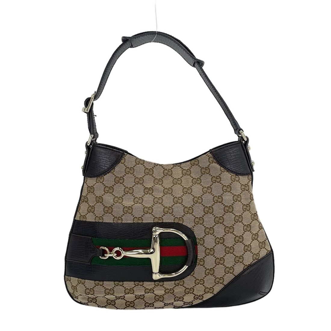 Gucci Horsebit Shoulder Bag, Brown: --- Catalog ---Category: SizeSize (HxWxD): 25cm x 34cm x 2cm / 9.84'' x 13.38'' x 0.78''Strap Length: 42cm / 16.53''Category: DesignType: Shoulder bagColor: BrownGender: WomenCategory: GeneralLine: Ho