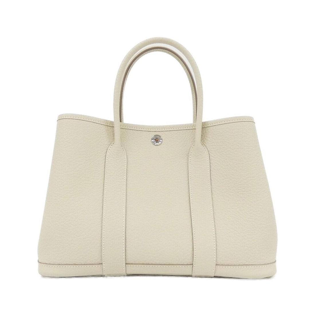 Hermes Garden Party 30cm 064422CK Handbag: --- Catalog ---Category: SizeSize (HxWxD): 21cm x 30cm x 14cm / 8.26'' x 11.81'' x 5.51''Category: DesignType: HandbagColor: WhiteGender: WomenMaterial: Country leather Hardware Color: SilverCategory: