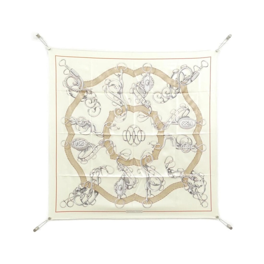 Hermes Hermès LIFT PROFILE Carre Scarf Muffler: --- Catalog ---Category: SizeSize (LxW): 90cm x 90cm / 35.43'' x 35.43''Category: DesignType: ScarfColor: Beige, WhiteGender: WomenMaterial: Silk Category: GeneralBrand: Hermes--- Item List
