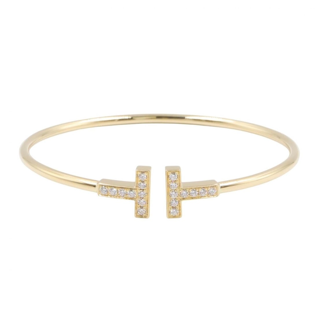 Tiffany & Co. T Wire Bracelet Diamond Accessory 18K (Yellow Gold) Women's Gold Tone Clear 60010754: --- Catalog ---Category: SizeLength: 15.5cm / 6.1''Category: DesignType: BangleColor: Clear, GoldGender: WomenMaterial: Yellow gold (18K)Category: GeneralMPN: 60010754Brand: Tiffany--- Item List ---Se