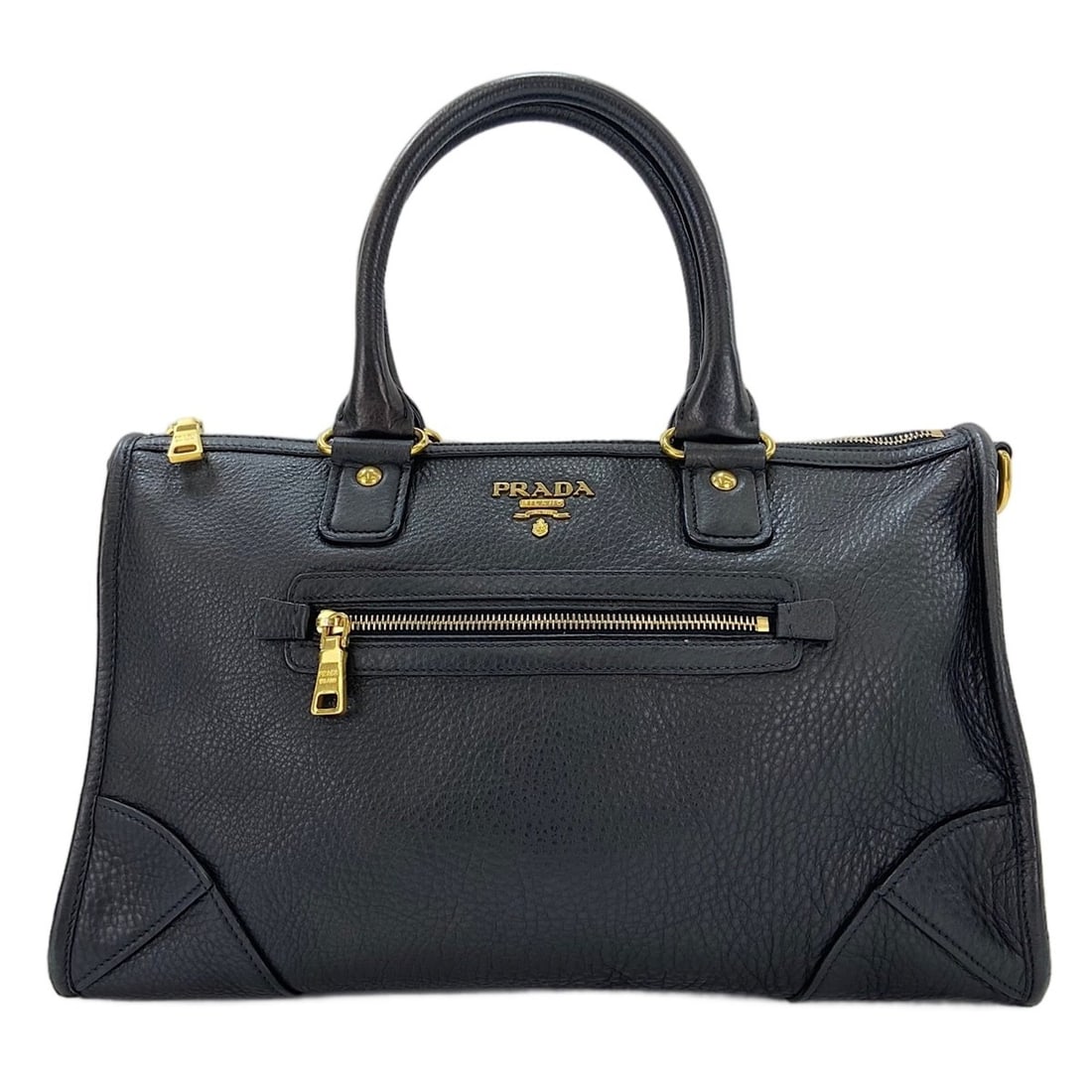Prada handbag, black: --- Catalog ---Category: SizeHandle Drop: 15.00cm / 5.91''Size (HxWxD): 25cm x 37cm x 15cm / 9.84'' x 14.56'' x 5.9''Category: DesignType: HandbagColor: BlackGender: WomenCategory: GeneralBrand: Prada