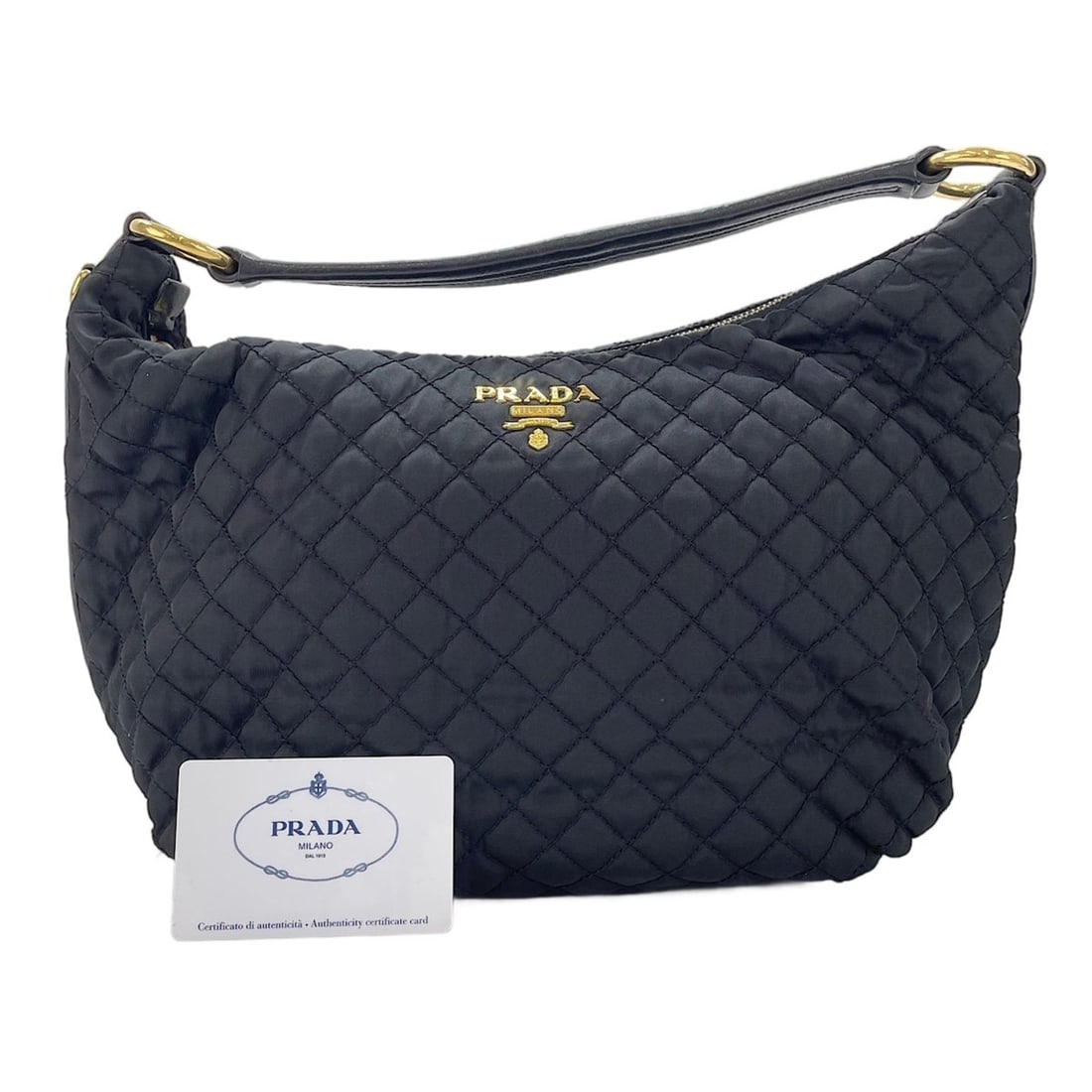 Prada PRADA Shoulder Bag Black: --- Catalog ---Category: SizeSize (HxWxD): 25cm x 33cm x 10cm / 9.84'' x 12.99'' x 3.93''Strap Length: 34cm / 13.38''Category: DesignType: Shoulder bagColor: BlackGender: WomenCategory: GeneralBrand: 