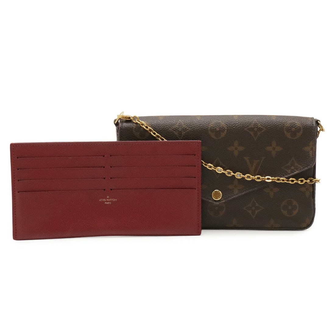 LOUIS VUITTON Louis Vuitton Monogram Pochette Felicie Shoulder Bag Clutch Fuchsia (Wallet/Coin Case: --- Catalog ---Category: SizeSize (HxWxD): 12.5cm x 20.5cm x 3cm / 4.92'' x 8.07'' x 1.18''Category: DesignType: Clutch bag, Pochette, Shoulder bagColor: FuchsiaGender: WomenMaterial: Monogram , Canva