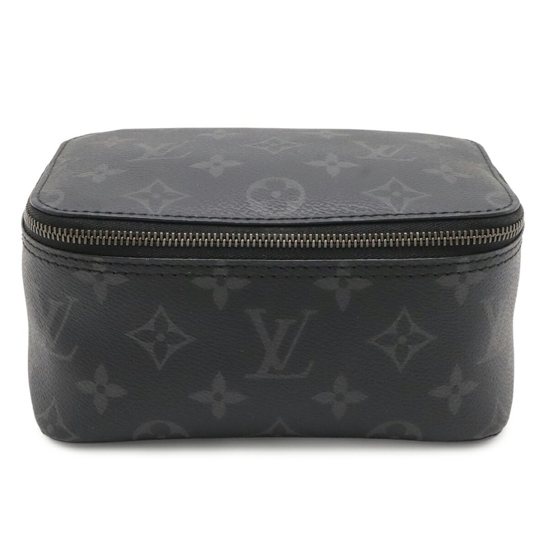 LOUIS VUITTON Louis Vuitton Monogram Eclipse Cube de Orangement PM Handbag Pouch Multi M44697: --- Catalog ---Category: SizeSize (HxWxD): 8.5cm x 17cm x 11cm / 3.34'' x 6.69'' x 4.33''Category: DesignType: PouchColor: Black, GrayGender: WomenMaterial: Monogram Eclipse , Canvas , Leather Categor