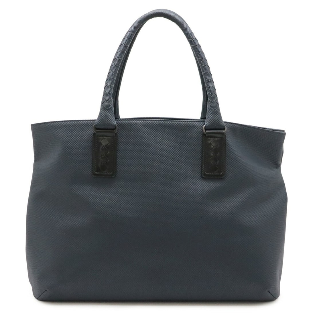BOTTEGA VENETA Marco Polo Tote Bag Shoulder Leather Navy Black (1 of 9)