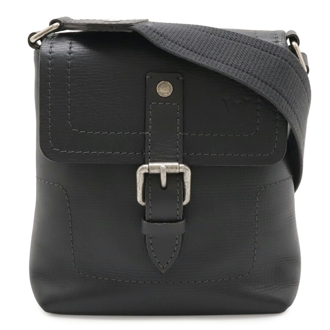 LOUIS VUITTON Utah Yuma Shoulder Bag Pochette Leather Basalt Dark Gray M97024 (1 of 10)