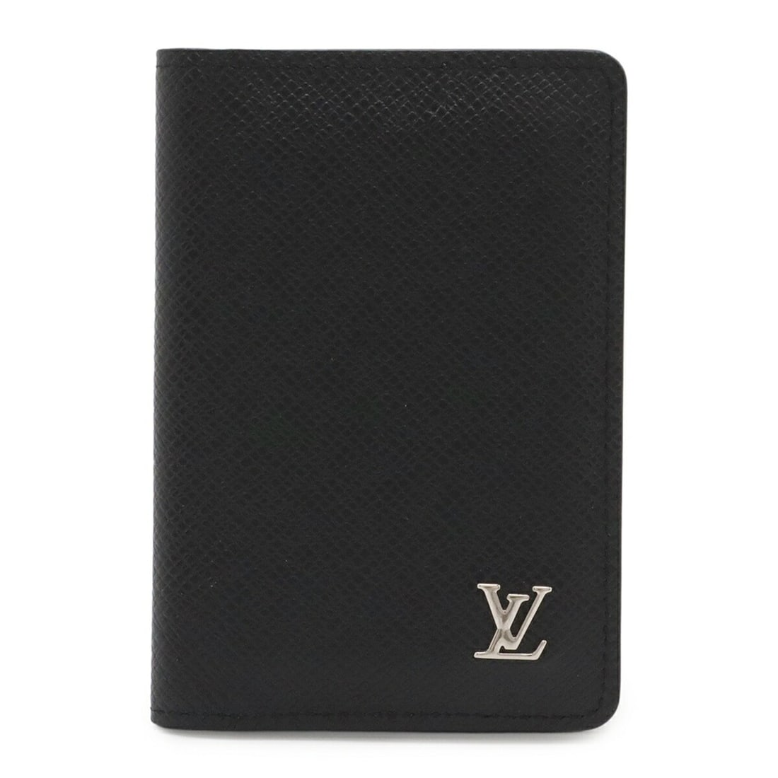 LOUIS VUITTON Taiga Organizer de Poche Business Card Holder/Card Case, Leather, Noir Black, M30283: --- Catalog ---Category: DesignType: Card caseColor: NoirGender: MenMaterial: Taiga leather , Leather Category: GeneralBrand: Louis VuittonCountry of Origin: FranceCategory: Physical PropertiesSize (H