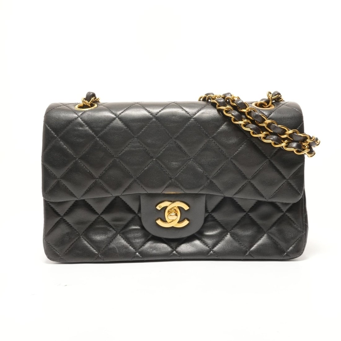 Chanel Matelassé Double Flap Chain 23 Lambskin Shoulder Bag, Black (1 of 15)